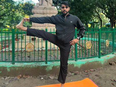 Calm meditation class at Jyoti Yoga in Dehradun